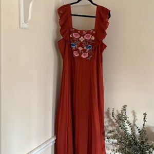 🤎Embroidered Maxi Dress🤎